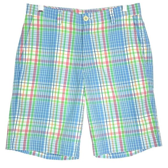 Vineyard Vines Ocean Surf Plaid 9” Breaker Short, Men's Size 30, 100% cotton - Picture 1 of 8